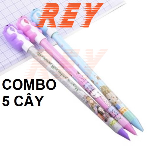 [Giao hỏa tốc] COMBO 3 cây bút chì bấm kim ngòi 0.5mm có gôm hình gấu 𝑻𝒉𝒊𝒆̂𝒏 𝑳𝒐𝒏𝒈 Điểm 10 TP-PC01