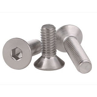 Bu Lông Lục Giác Chìm Đầu Dẹt M1.6 M2 M2.5 Bằng Thép Không Gỉ 304