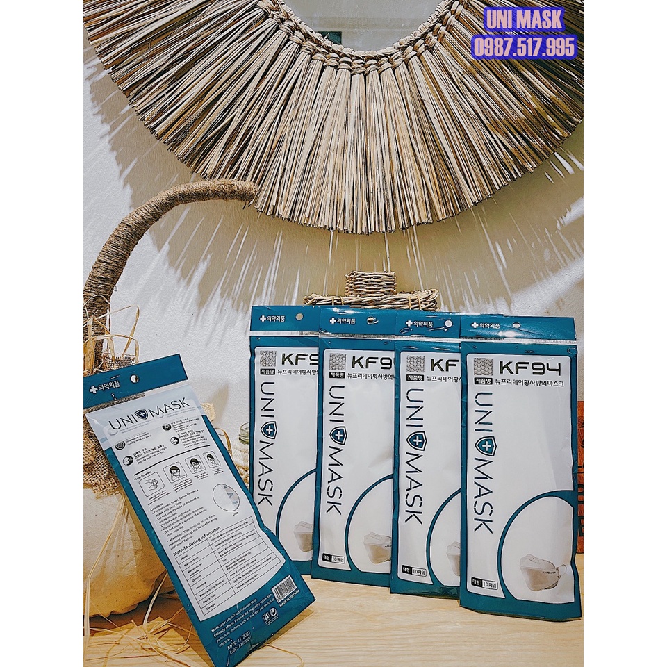 Set 50 Chiếc Khẩu trang 4 Lớp KF94 UNI MASK Chống Bụi Mịn Và Kháng Khuẩn Hàng Cao Cấp Hàn Quốc | BigBuy360 - bigbuy360.vn