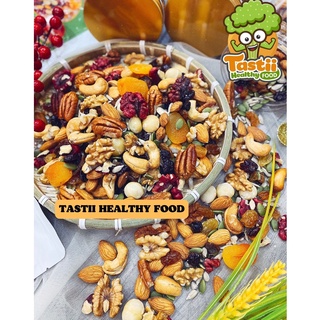 Ngũ cốc Tastii mix nuts tổng hợp mix 11 loại hạt và trái cây nhập khẩu loại 1 nguyên vẹn nguyên vị ăn kiêng giảm cân