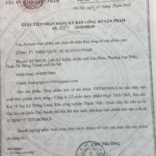 Thymomax tăng sức đề kháng