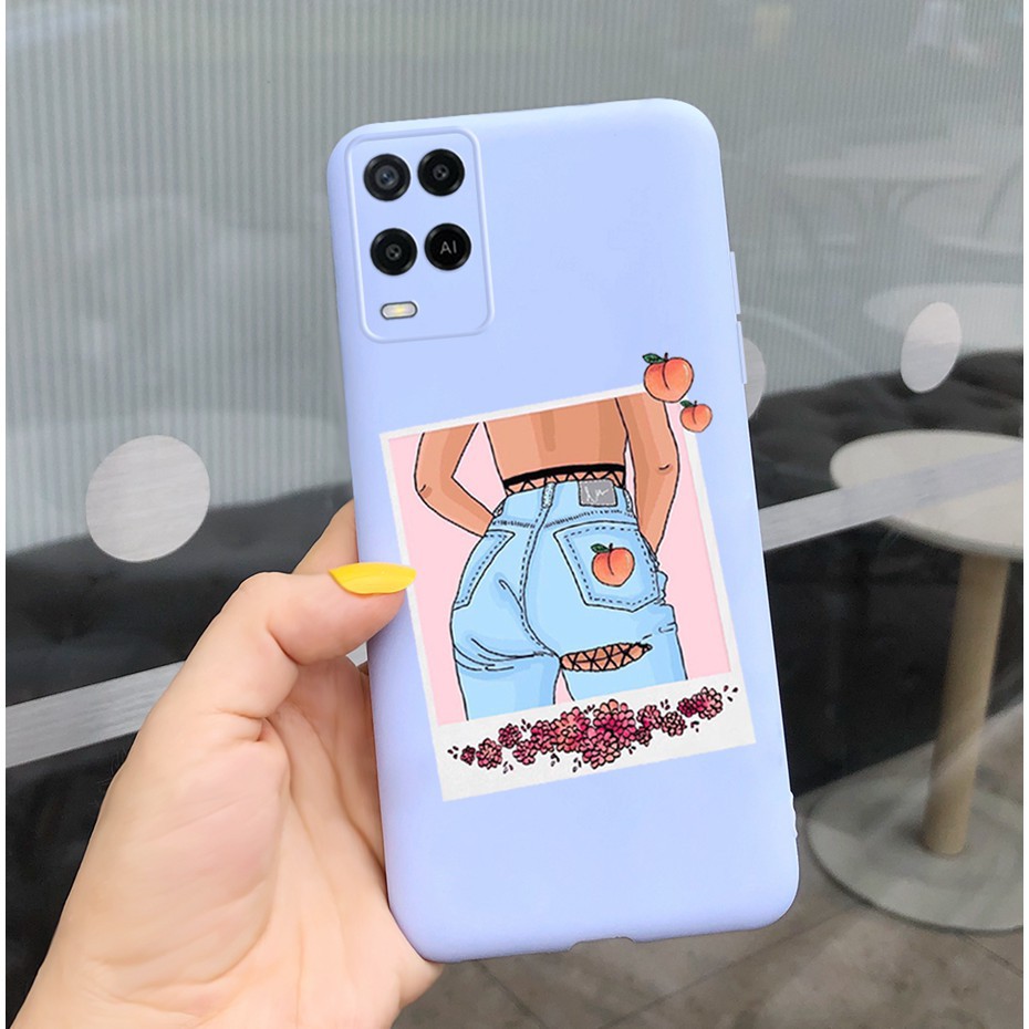 Ốp Lưng Silicon Dẻo In Hình Cô Gái Dễ Thương Dành Cho Oppo A54 4g 2021 Oppo Cph2239