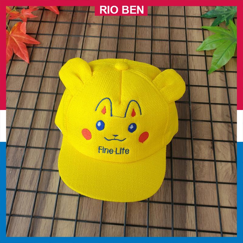 Nón vải có tai mềm dễ thương cho bé, cho bé nhỏ dưới 2 tuổi RBN022