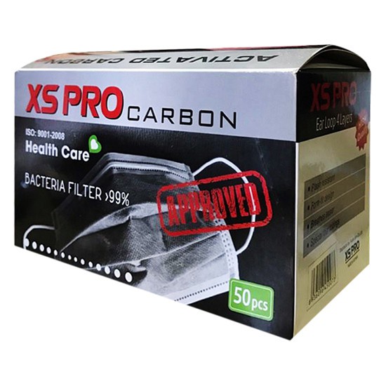 Khẩu trang XS than hoạt tính 50 cái, tặng 20 cái khẩu trang em bé | BigBuy360 - bigbuy360.vn