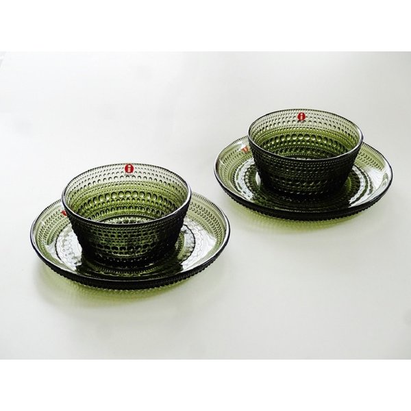 Bát thủy tinh Kastehelmi Iittala Màu xanh rêu 230ml