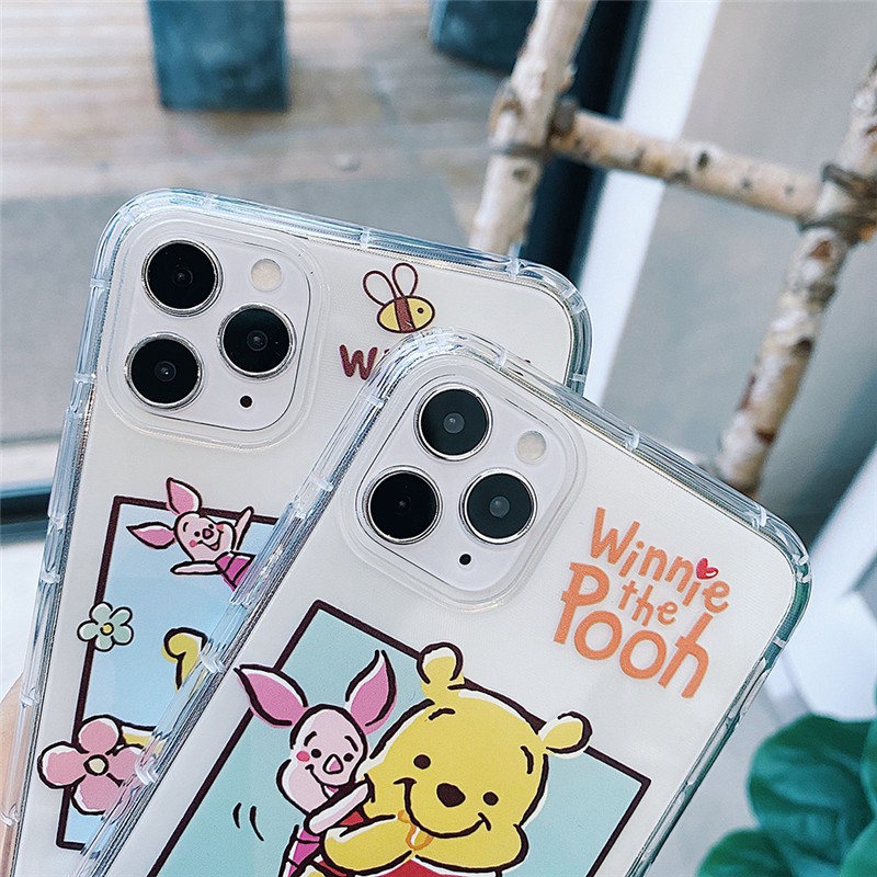 Ốp lưng đủ dòng Vsmart Joy 1/Joy 2+/Joy 4/Active 3/Bee/Live/Live 4/...Silicone trong in hình Gấu Pu