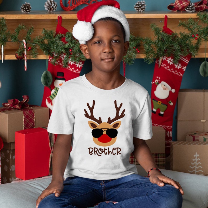 Trẻ Em Chúc Mừng Giáng Sinh Ấm Cúng Đến Em Gái Áo Thun Kỳ Nghỉ Giáng Sinh Quà Tặng