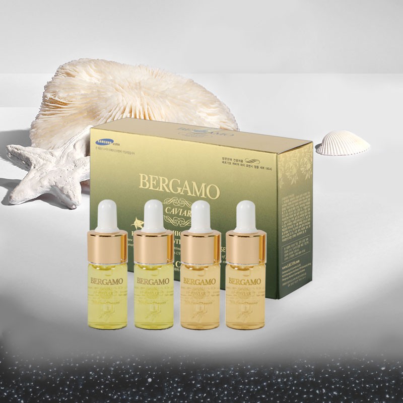Bộ Tinh Chất Bergamo Caviar Ampoule 13ml*4 Chăm Sóc Da