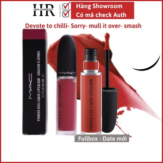Son Kem Lì MAC Powder Kiss Liquid Lip 5ML MullItOver-MoreTheMehr-ier-Devoted To Chili- Sorry Not Sorry-Smash