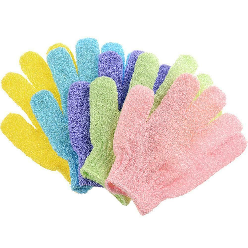 Găng Tay Mát Xa Tẩy Tế Bào Chết Toàn Thân B5X2 Bằng Nylon Màu Sắc Ngẫu Nhiên