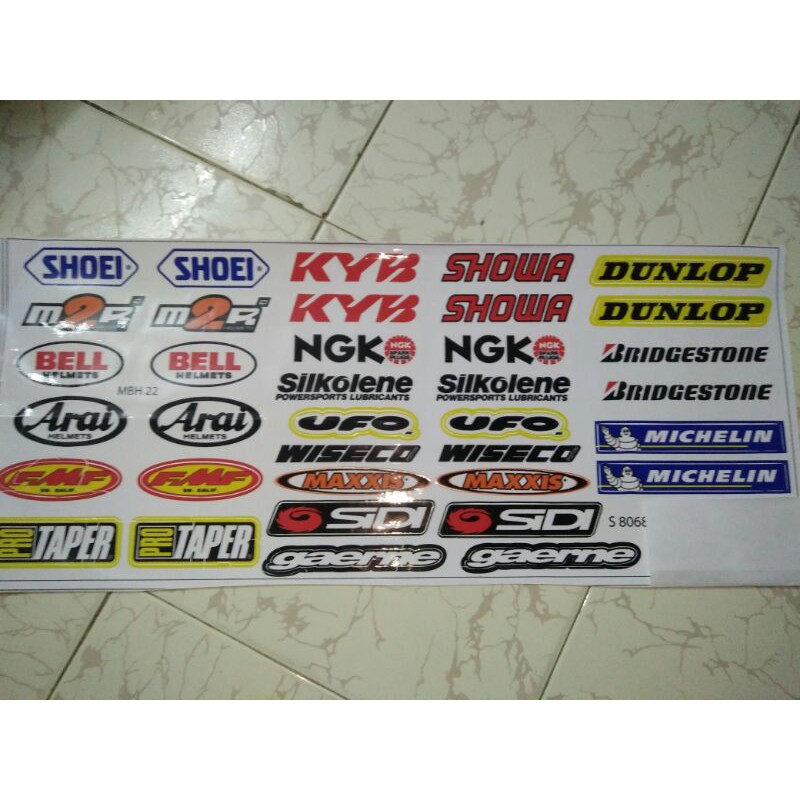 Bộ tem trang trí xe NGK new lớn