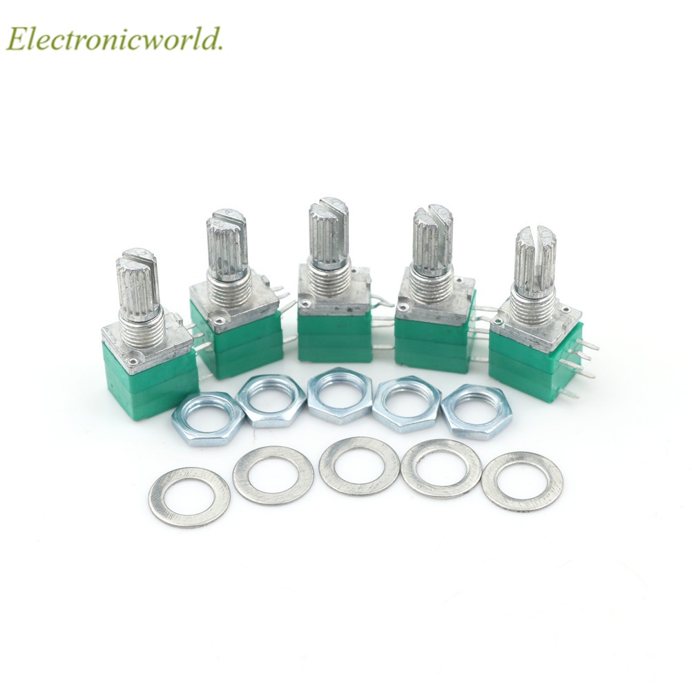 Bộ 5 Linh Kiện Chuyển Đổi Âm Thanh Rv097Ns 5pin Rk097Ns Rv097 5k 10k 20k 50k 100k 500k 15mm