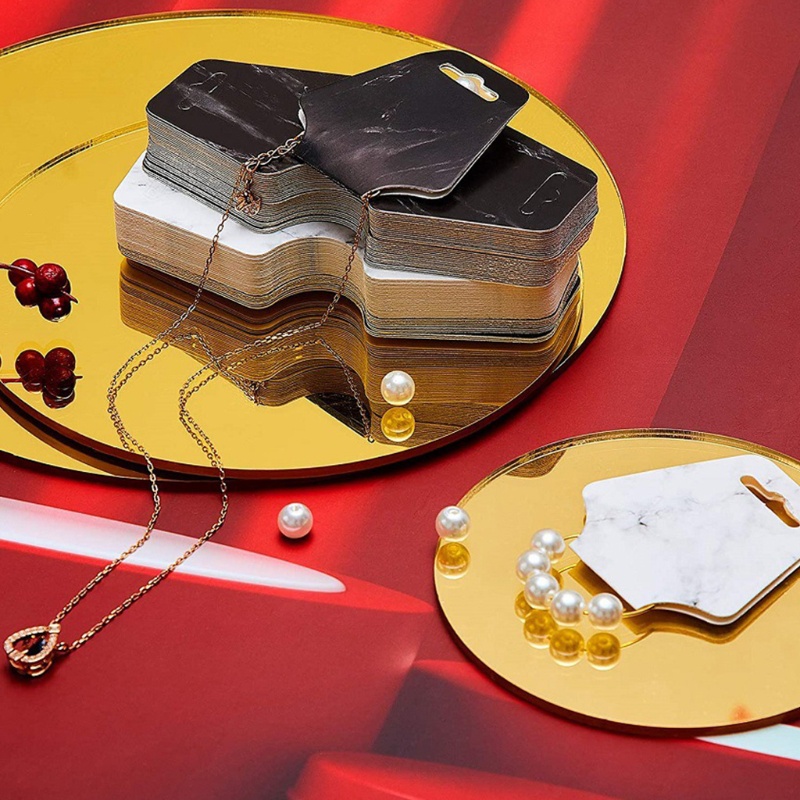 Set 800 Thẻ Trưng Bày Vòng cổ / Bông Tai Bằng Đá Cẩm Thạch Thân Thiện Với Môi Trường 8