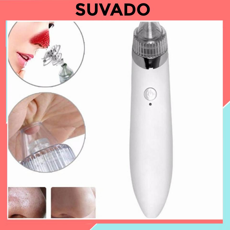 Máy hút mụn cầm tay mini 5 trong 1 đa năng tặng nhiều đầu hút mụn đầu đen, mụn cám, trứng cá 8001 SUVADO