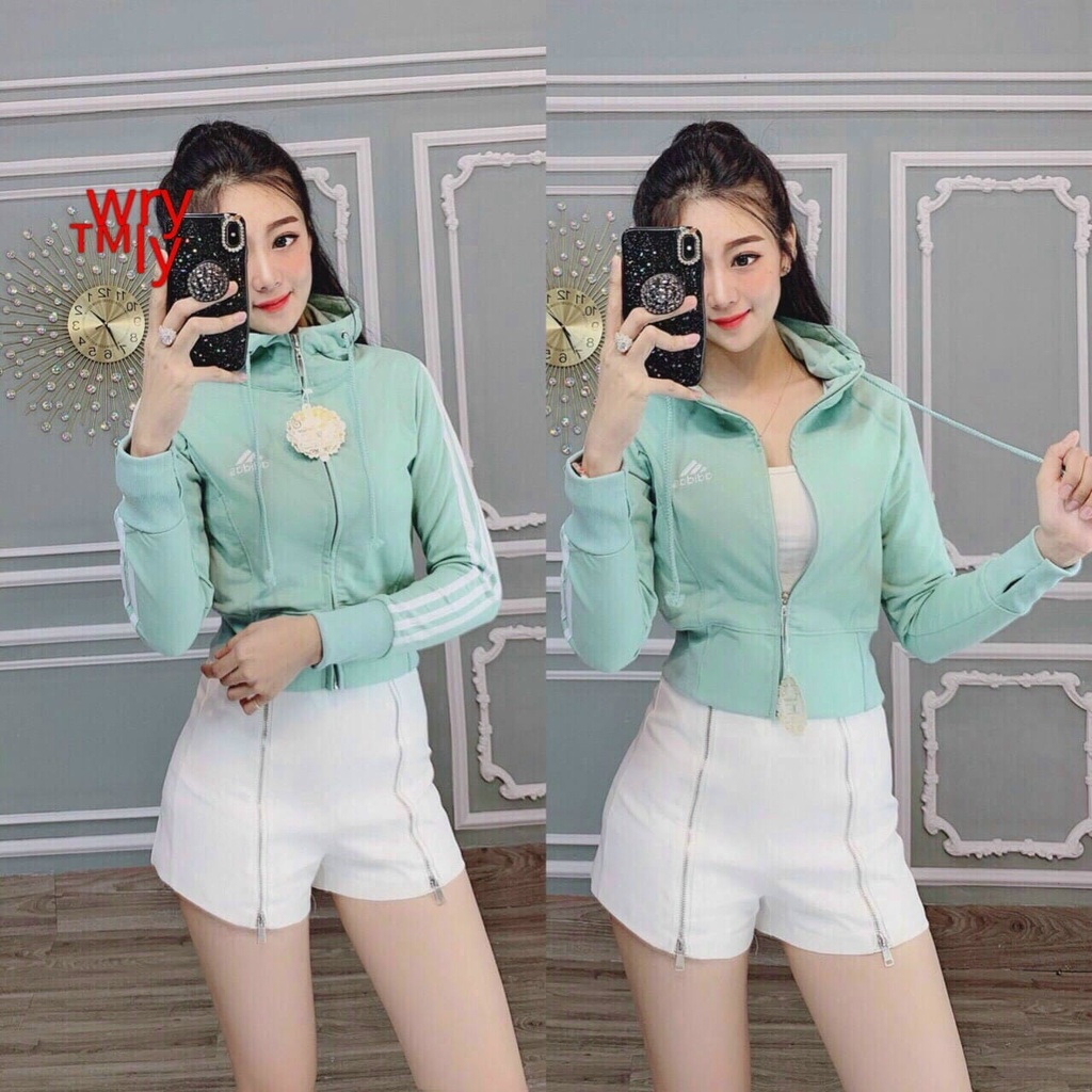 Áo Khoác Nữ lở - logo thêu