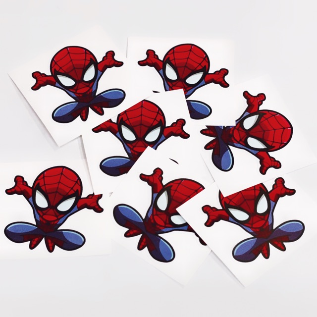 STICKER SPIDERMAN CÁ TÍNH DÁN TRANG TRÍ ĐIỆN THOẠI LAPTOP VALI MŨ BẢO HIỂM XE MÁY TỦ KỆ,...