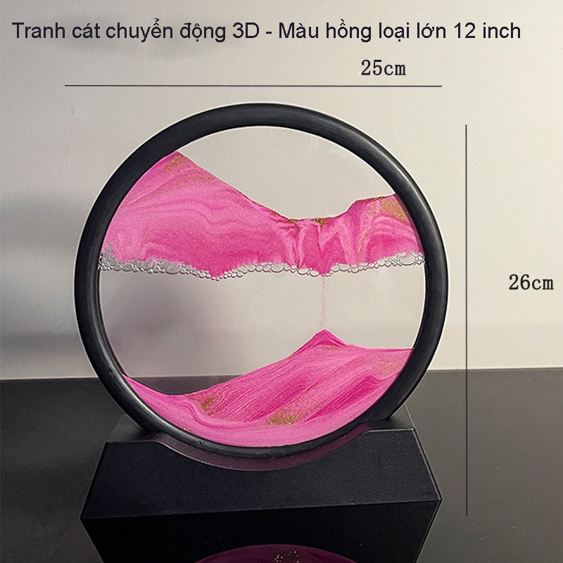 Tranh cát chảy chuyển động 3D nghệ thuật, decor trang trí nhà, bàn làm việc, quà tặng độc đáo