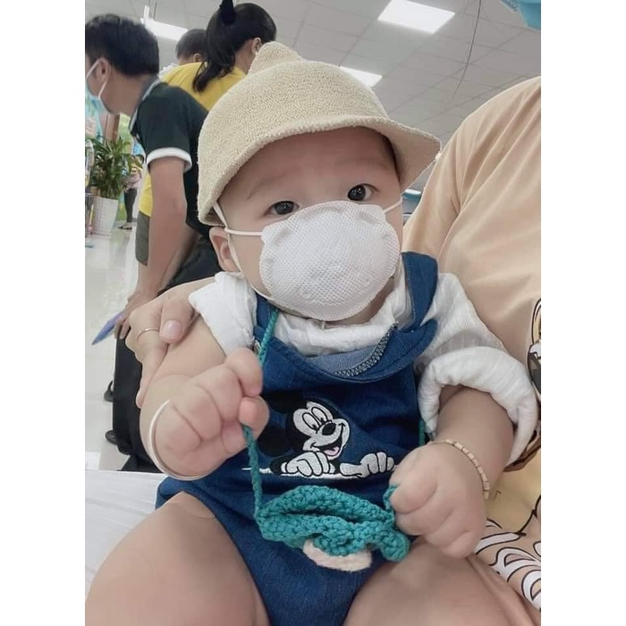 Khẩu Trang Pigeon Gấu Nhật Bản  Cho Bé Sơ Sinh 1 Tuổi 2 Tuổi Bảo Vệ An Toàn Cho Bé Kháng Khuẩn Thoải Mái