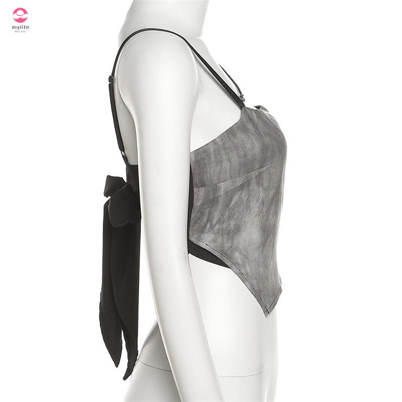 Áo Hai Dây Màu Sắc Tương Phản Thời Trang Mùa Hè Cho Nữ | BigBuy360 - bigbuy360.vn