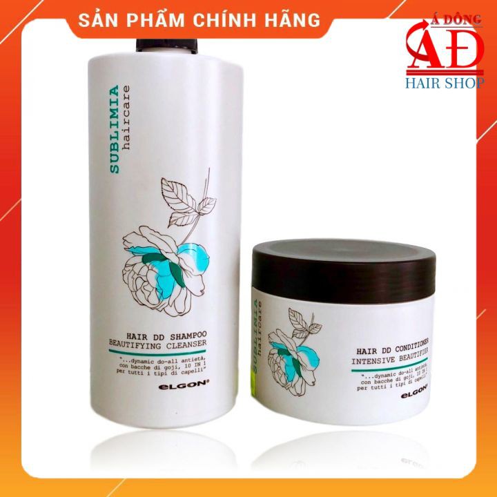 [Chính hãng] [Date mới] Cặp dầu gội và mặt nạ Elgon Sublimia Sunfat Free 10 in 1 cho tóc nhuộm tẩy 750ml/500ml