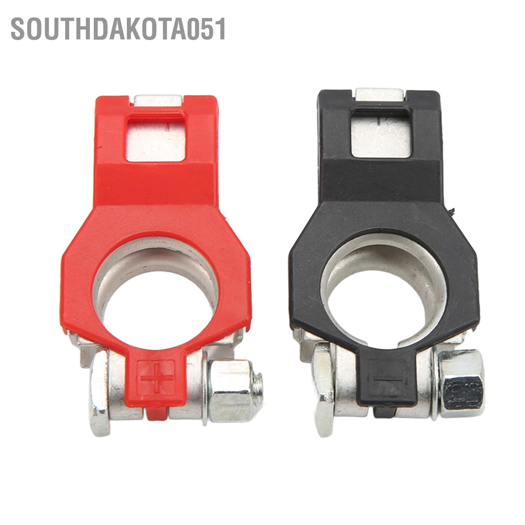 Southdakota051 2pcs Positive Negative Battery Terminal Set 243407F000 243407F001 Car Cable Connector Clamp Replacement for INFINITI