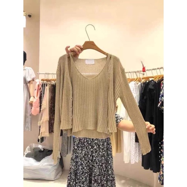 Set len cardigan