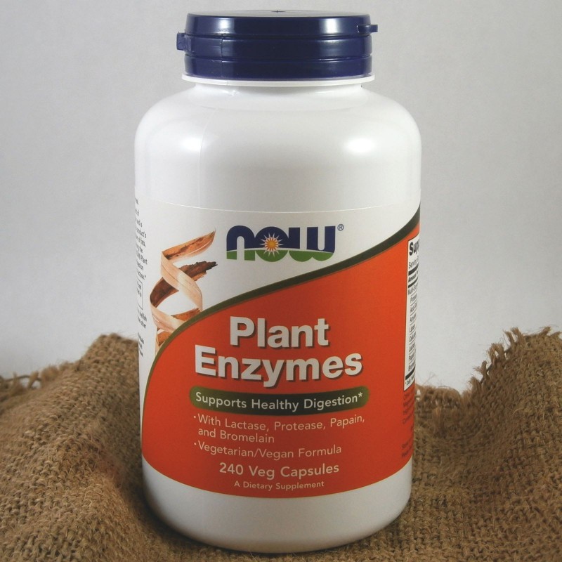 Bill Mỹ - Viên uống NOW Supplements Plant Enzymes with Lactase Protease Papain and Bromelain dùng cho người bất dung nạp