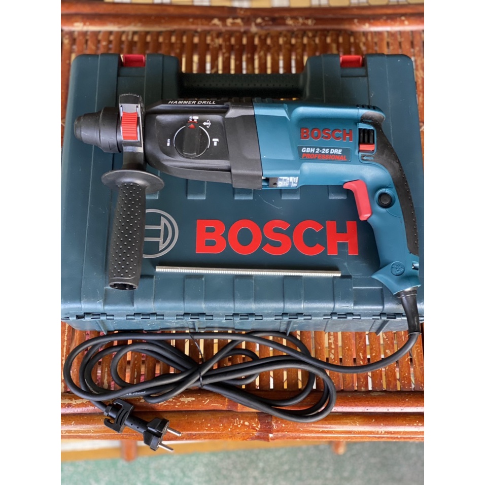 KHOAN ĐỤC BÊ TÔNG 3 CHỨC NĂNG BOSH 2-26 800W DÂY NGUỒN 4M