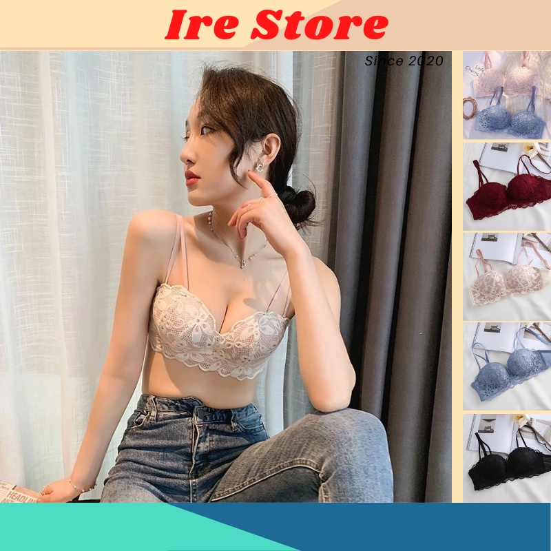 Áo Ngực Thông Hơi Nâng Ngực, Áo Lót Nữ Ren Định Hình Ngực Dày 2.5Cm - M1