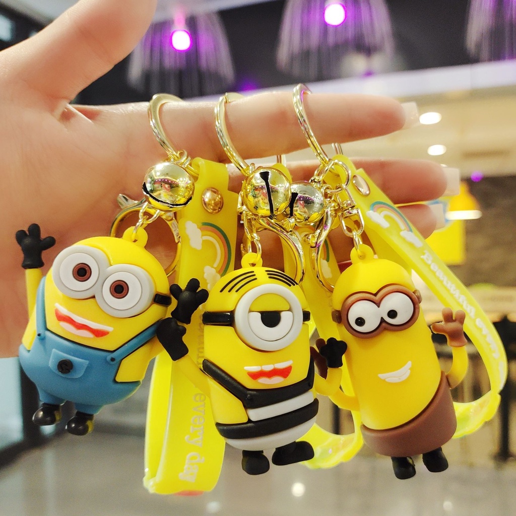 Mới Móc Khóa Nhựa PVC Hình Minion Dễ Thương