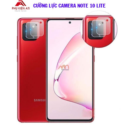 Kính cường lực Camera Samsung Note 10 Lite - Trong suốt- Chống trầy xước camera note 10 lite