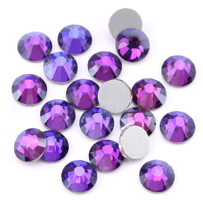 Đá Nhung Tím SS6-SS30 Dùng Trang Trí Móng Tay Nghệ Thuật