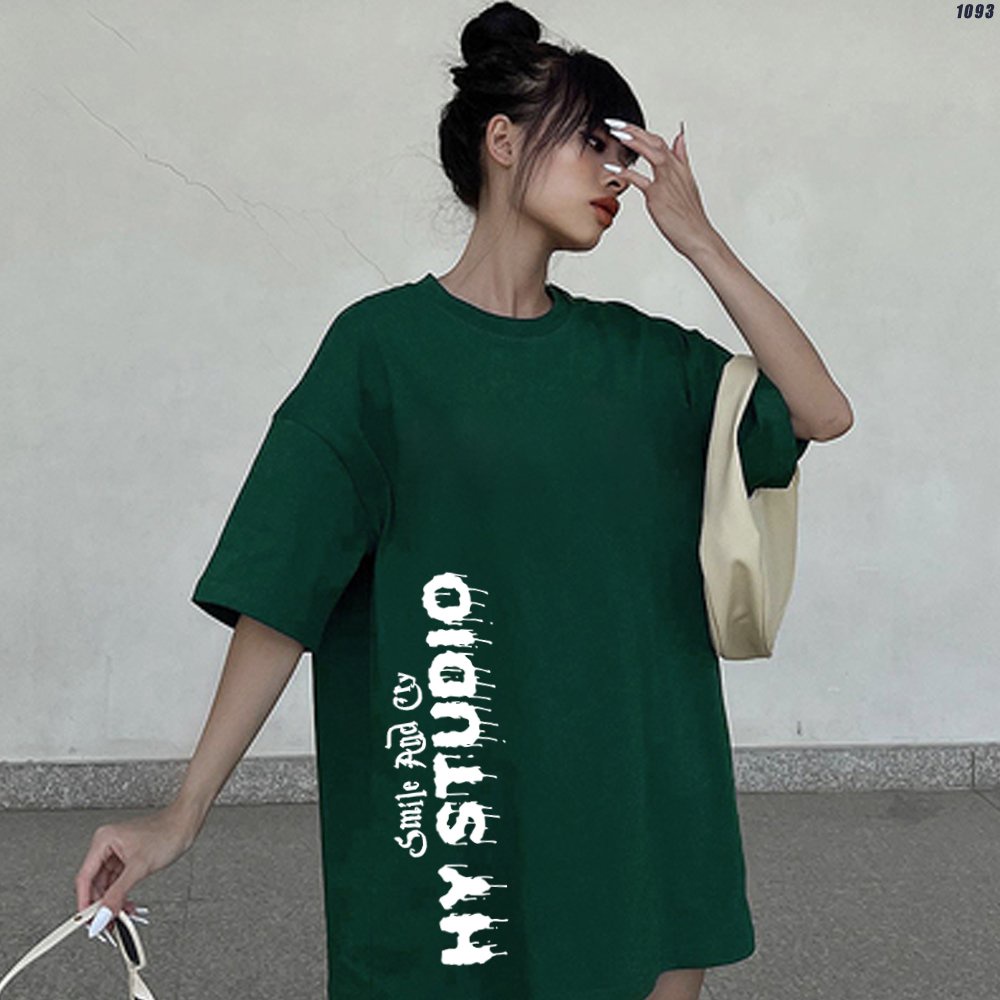 Áo thun form rộng nam nữ tay lỡ Smile&amp;Cry 1093 HY KOREA