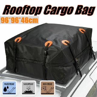Rooftop Cargo bag Túi đựng hành lí màu đen chống nước trên nóc xe ô tô