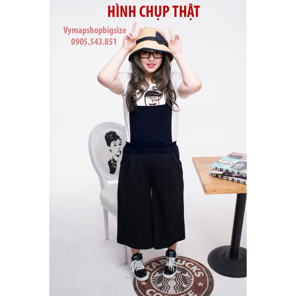 Quần yếm culottes bigsize | BigBuy360 - bigbuy360.vn