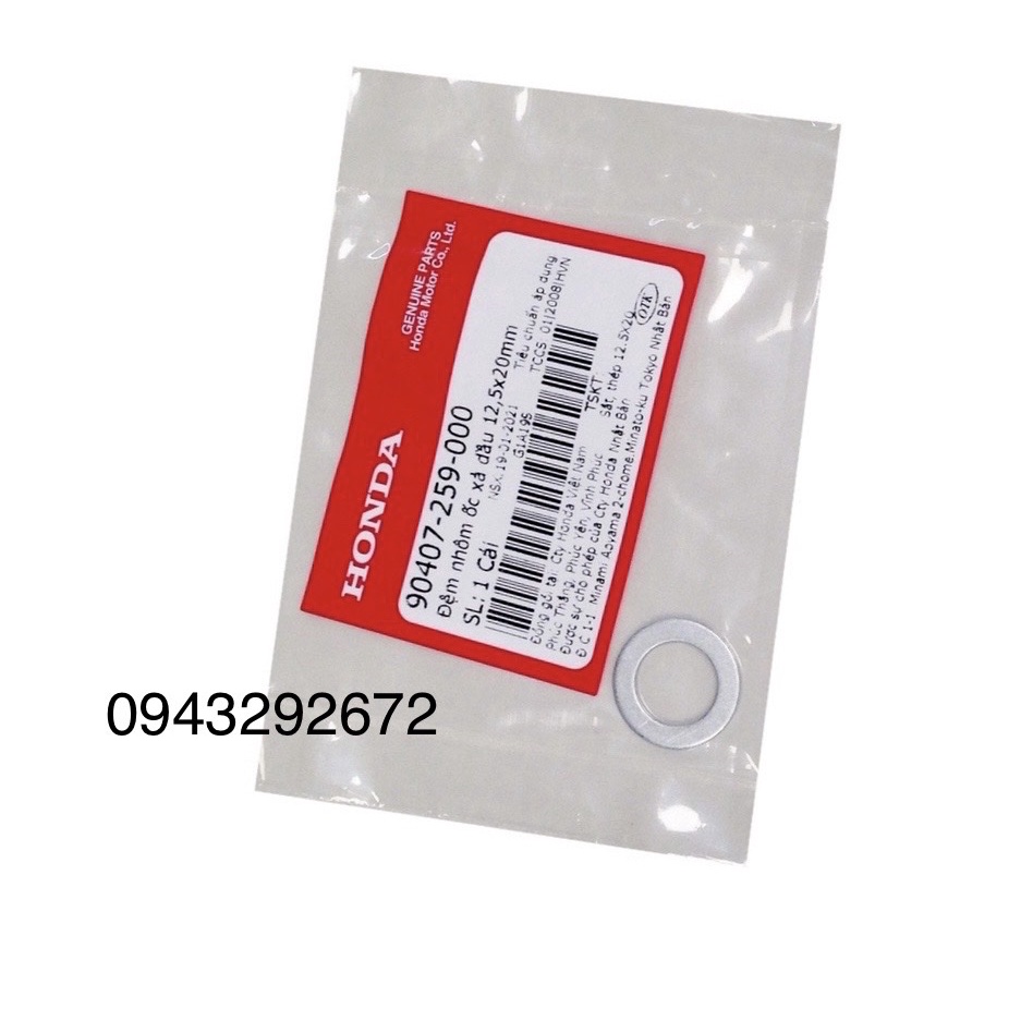 Long Đen ốc Xả Dầu Honda 12,5x20mm Honda