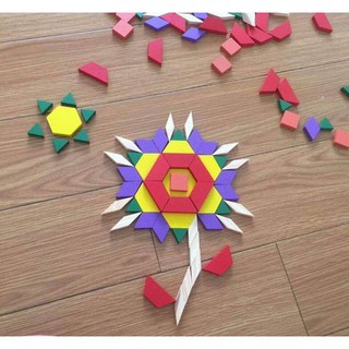 Bộ xếp hình ngũ sắc- memtom91