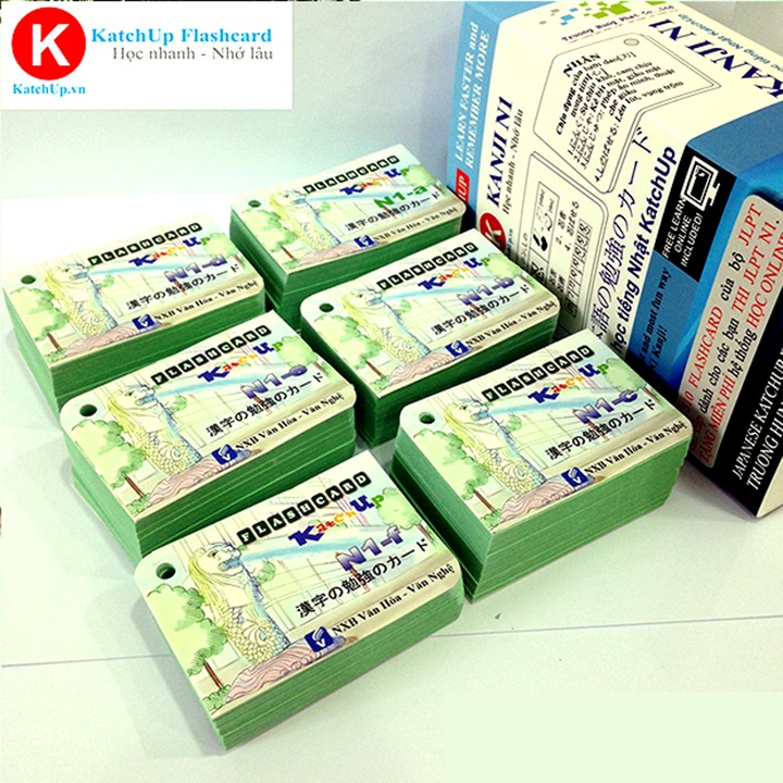 COMBO trọn bộ cao cấp tiếng Nhật N1 | KatchUp Flashcard