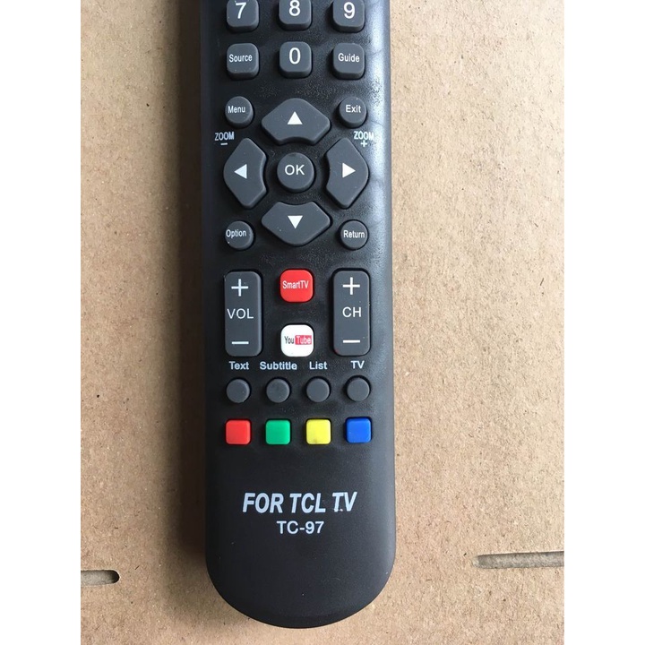 Điều khiển tivi TCL TC-97 smart internet loại tốt thay thế cho khiển xin theo máy - Tặng kèm pin chính hãng - Remote TCL