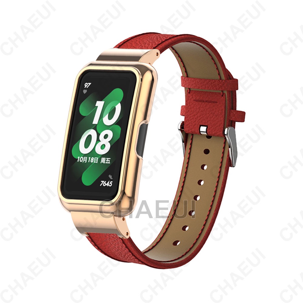 Dây Đeo Thay Thế Chất Liệu Da Cho Huawei Band 8 7 6 / Honor Band 6