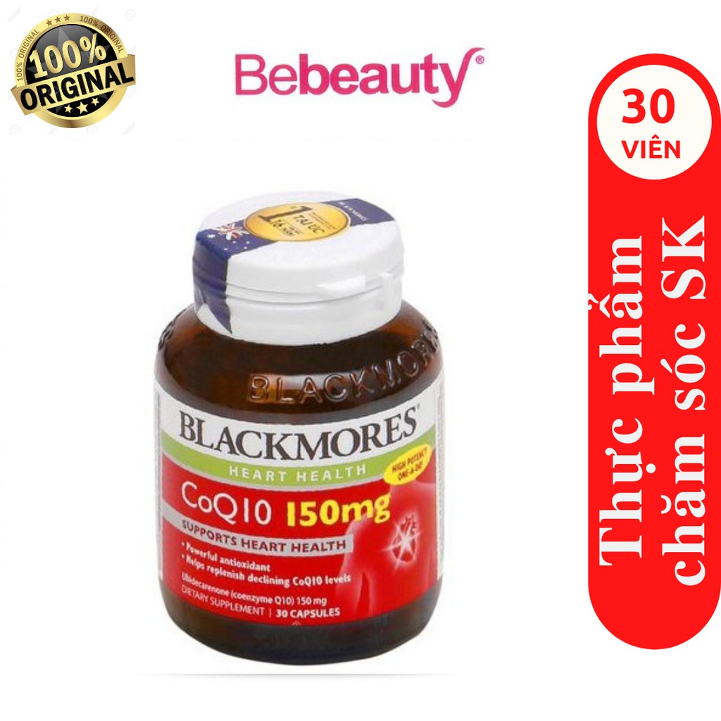 Viên Uống Bổ Tim Mạch Blackmores CoQ10 150mg (Chai 30 Viên)