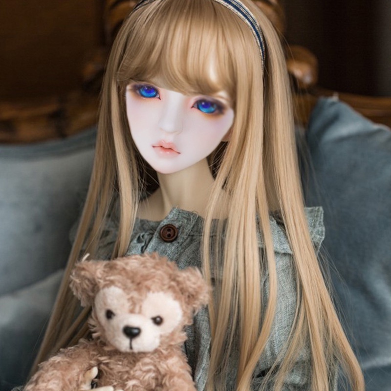 Tóc Giả Dài 60cm Cho Búp Bê 1 / 3 bjd
