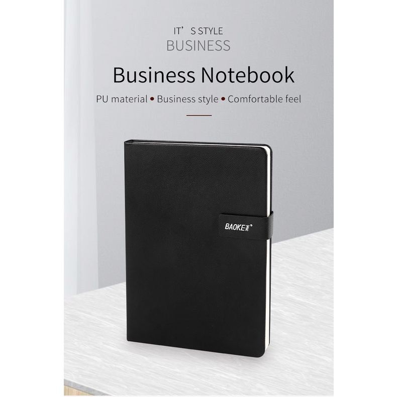 NoteBook Sổ Tay Cao Cấp 4 Kích Thước, Có Khóa Bìa Da PU