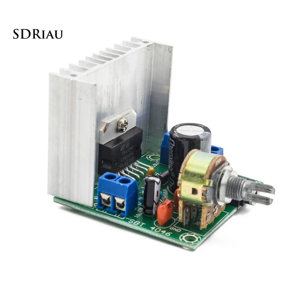 Mạch âm ly 12V AC/DC TDA7297 thiết kế 2 kênh chuyên dụng cho xe hơi/ xe máy chuyên dụng