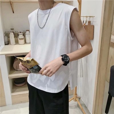 Áo T-shirt/Áo ba lỗ nam, dáng bó, sát nách, ôm sát, phong cách Hàn Quốc, phù hợp cho mùa hè, kiểu dáng rộng rãi