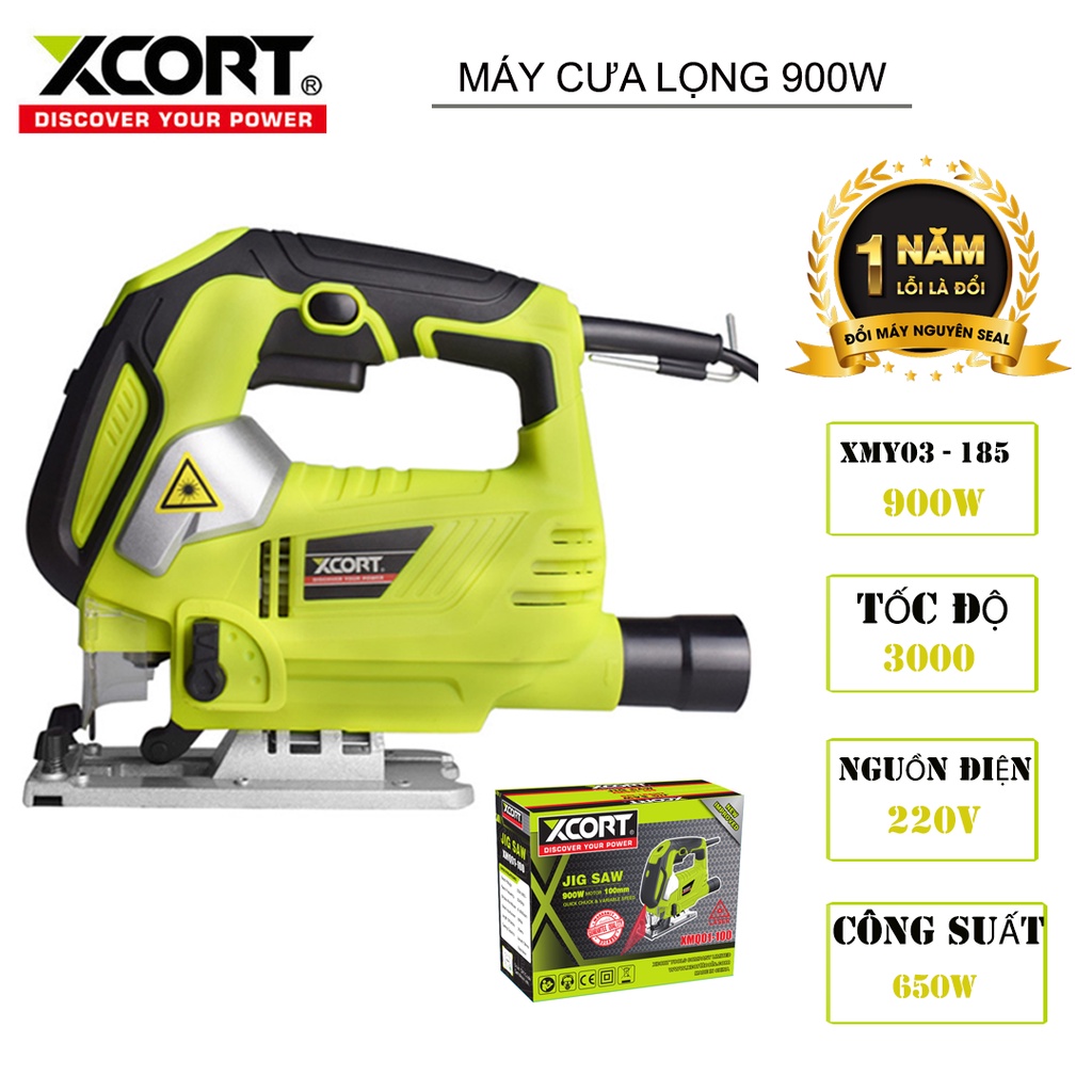 Máy cưa lọng 900W XCORT Máy cưa sọc cầm tay Bảo hành chính hãng 12 tháng