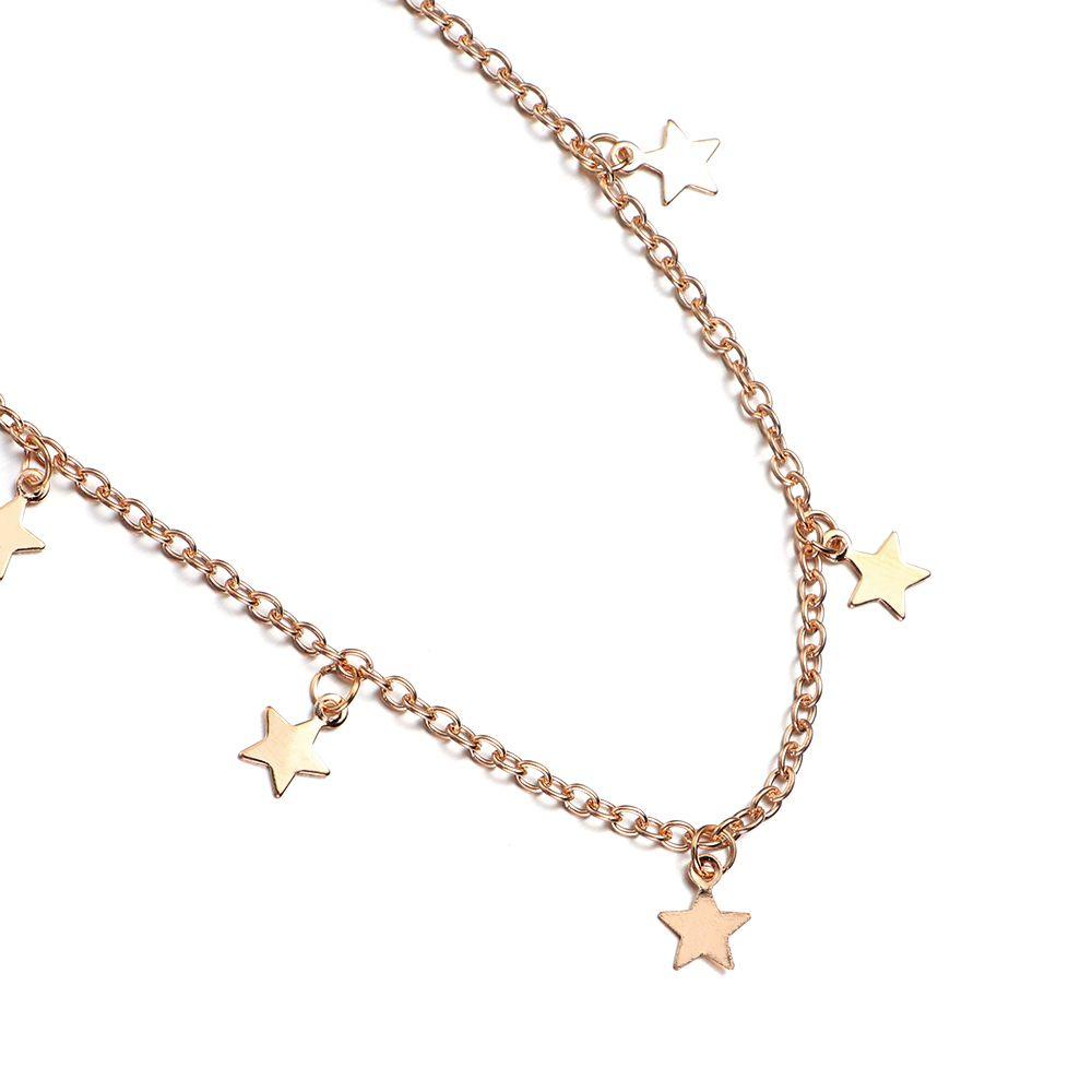 EUCA Vòng Cổ Choker Hình Ngôi Sao Đơn Giản Cho Nữ