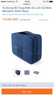 Túi đựng đồ trang điểm mini, túi du lịch