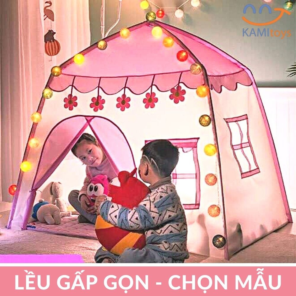 Lều công chúa cho bé gái Khung kim loại lắp ráp (Kiểu Ngôi nhà và mẫu khác) nhà bóng gấp gọn mã 50121.50092