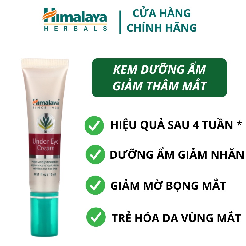 Kem dưỡng giảm thâm quầng mắt Himalaya Under Eye Cream 15g